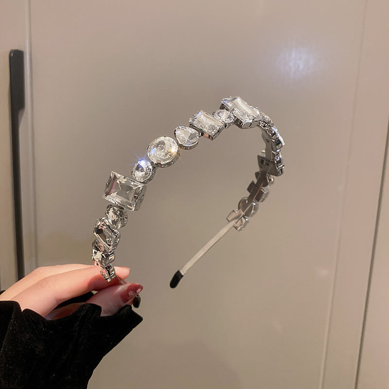 Circle Square Diamond-laid Headband Fashion Personality