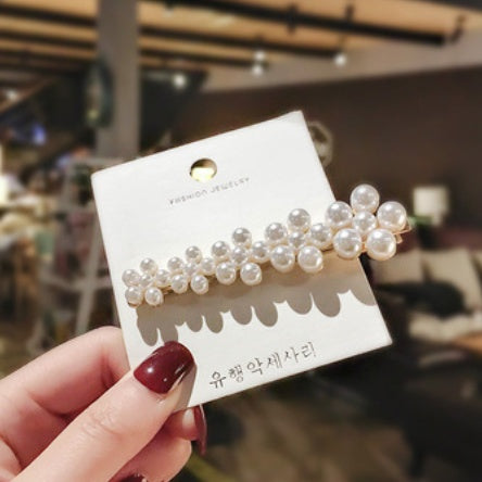 Pearl clip headdress hair clip