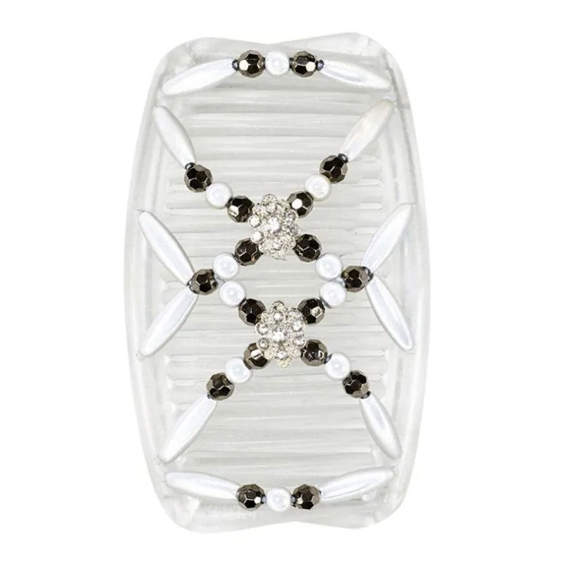 Women's hair string pearl ornament hairpin curler