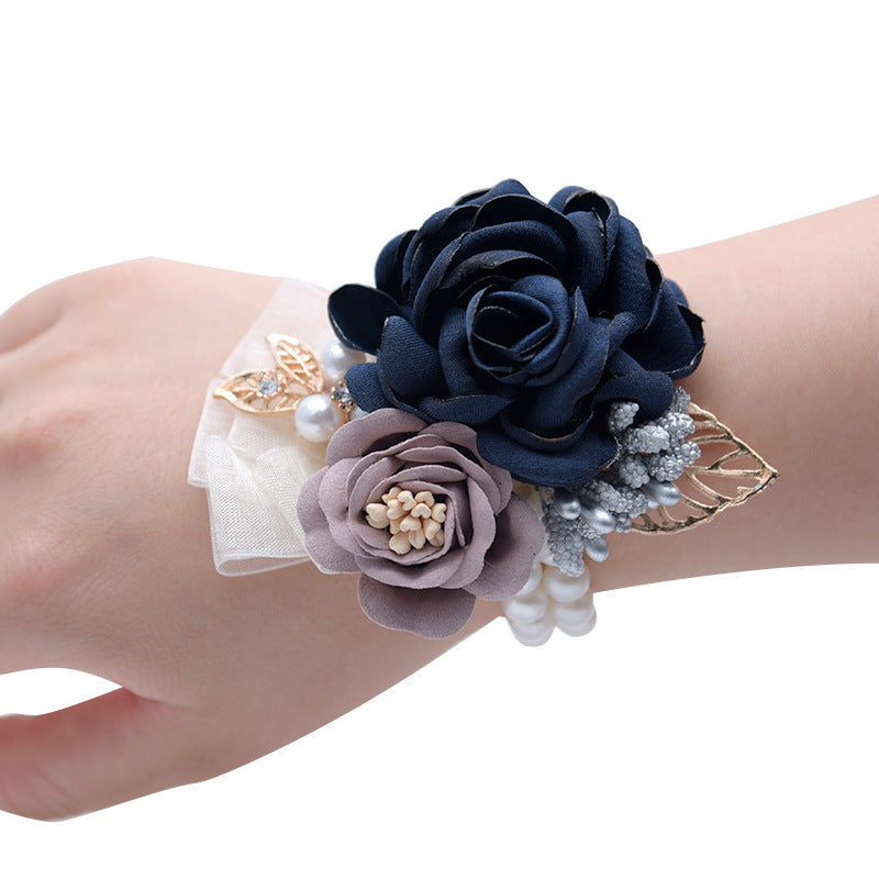 Wedding Decoration Flower Korean Bride Souvenir Bridesmaid Wrist Flower Headdress Hairpin Amazon