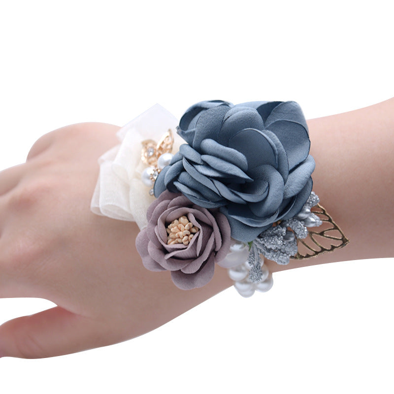 Wedding Decoration Flower Korean Bride Souvenir Bridesmaid Wrist Flower Headdress Hairpin Amazon