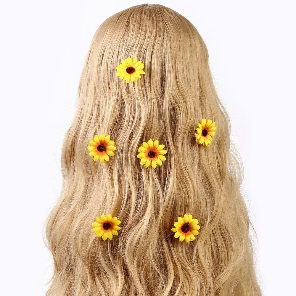 Creative Simulation Sunflower Hair Clip
