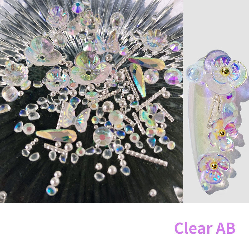 Flower Butterfly Nail