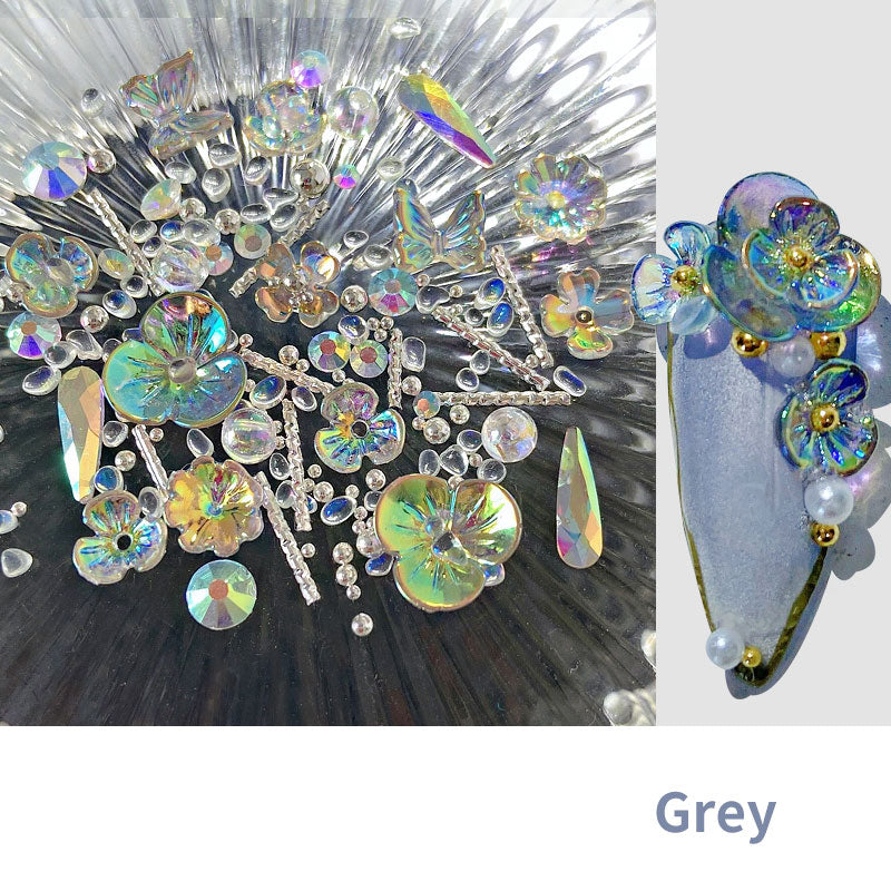 Flower Butterfly Nail