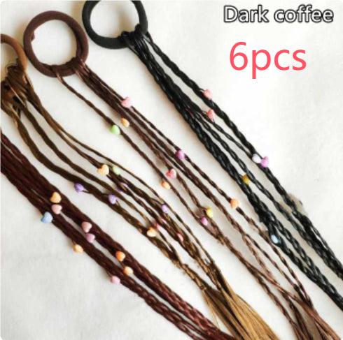 Festive Performance Colorful Bead Twist Braid