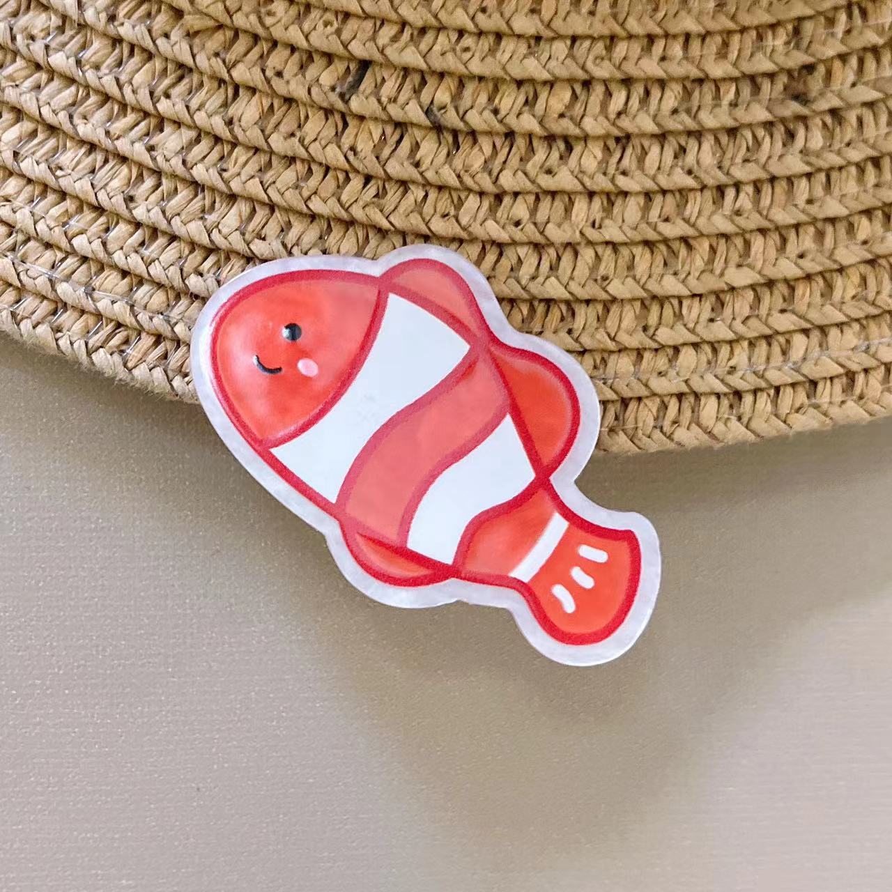 Cute Fish Barrettes Fishbone Hairpin Girl Bang Clip Broken Hair