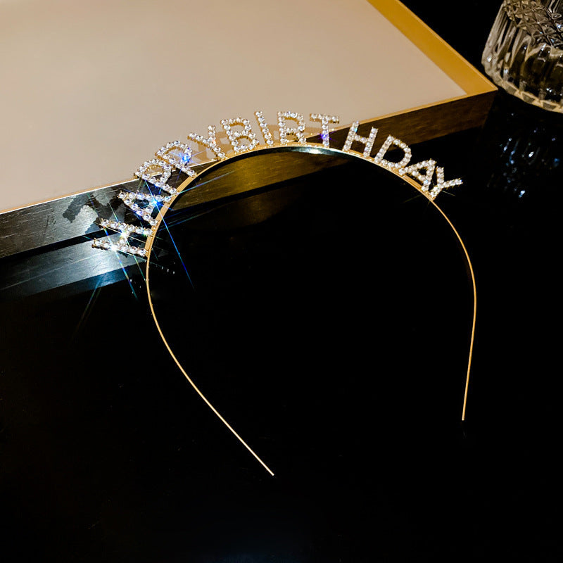 Circle Square Diamond-laid Headband Fashion Personality