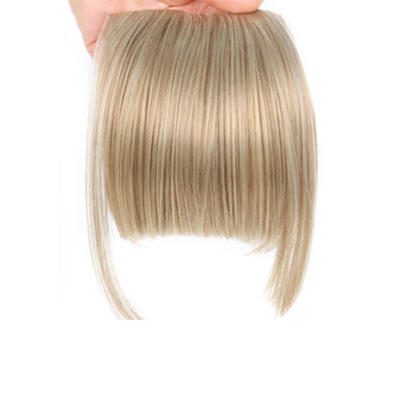 Womens Side-swept Bangs With Hair Clips Synthetic European And American-style Wig With Side Bangs