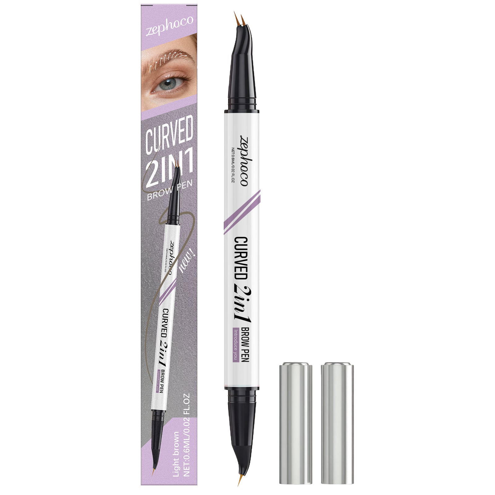 Double-ended Waterproof Eyebrow Pencil