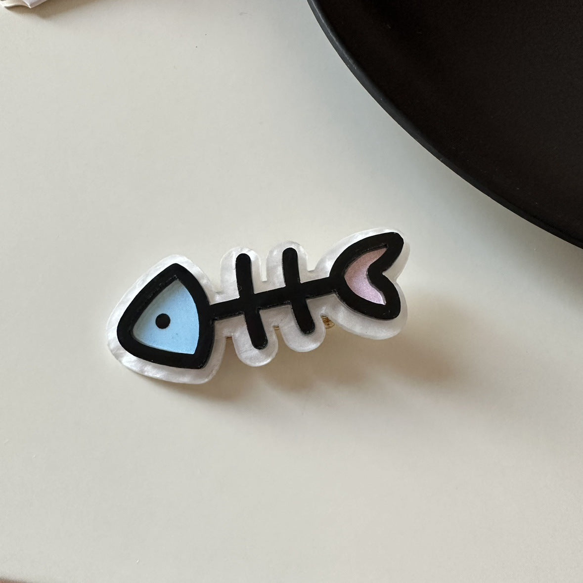 Cute Fish Barrettes Fishbone Hairpin Girl Bang Clip Broken Hair