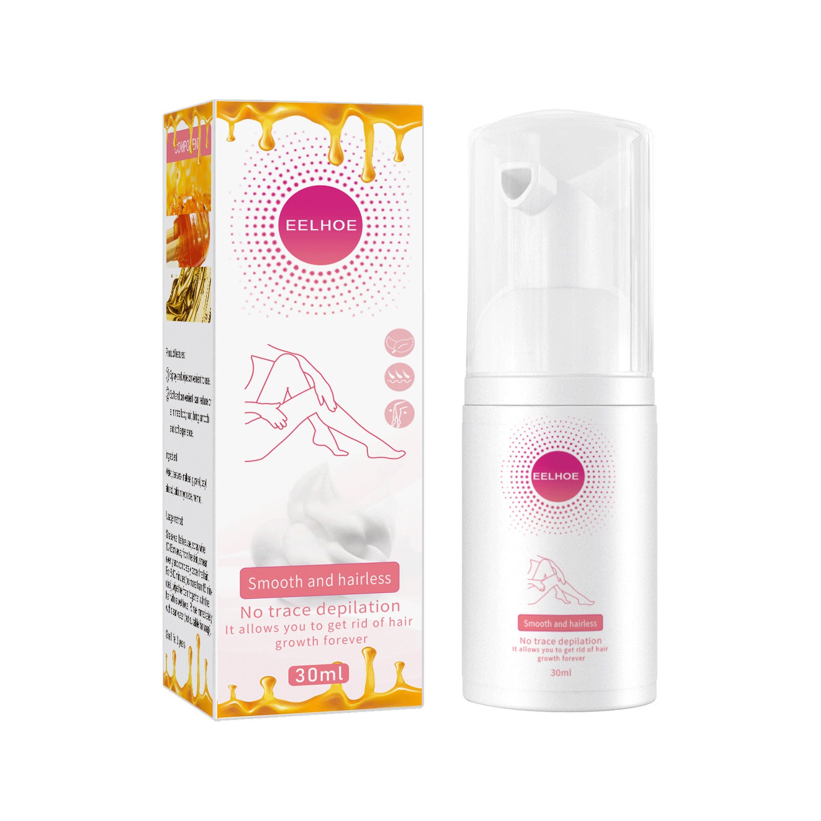 30ml 100ml Hair Removal Spray Depilatory Armpit Hair And Legs Hair Foam Mousse And Removal Is Gentle Hair Cream Spray Non-irritating