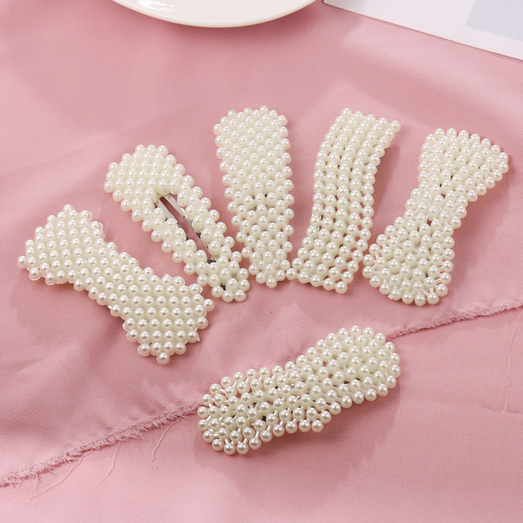 Pearl Hairpin Bangs Hair Jewelry Trend Lady Temperament