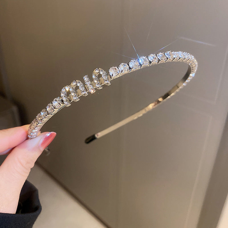 Circle Square Diamond-laid Headband Fashion Personality