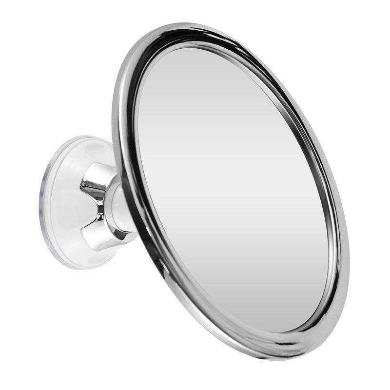 Bathroom Anti-fog Mirror With 360-degree Rotating Suction Cu Silver Color
