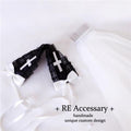 Nun Headdress Retro Hair Band Church Cross Embroidery Light Diamond Shawl Veil