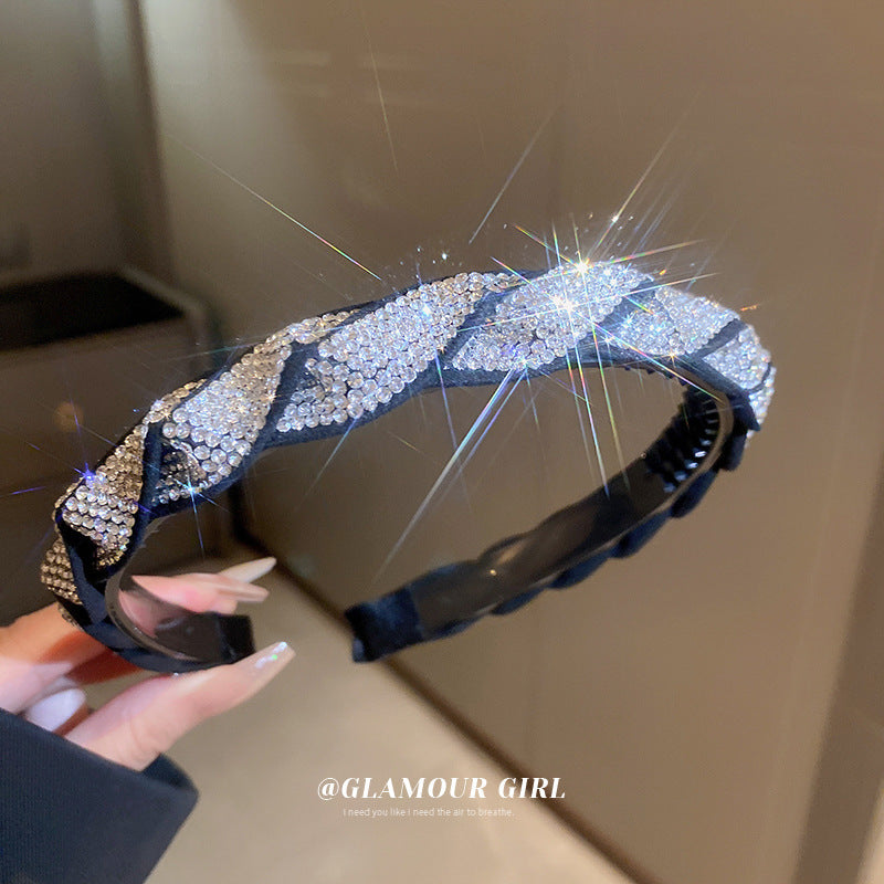 Circle Square Diamond-laid Headband Fashion Personality