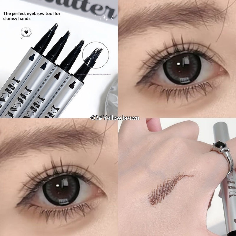 Multi-Effect Plush Waterproof And Sweat-Proof Eyebrow Pencil