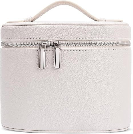 Elastic Band Leather Cosmetic Bag Large Capacity