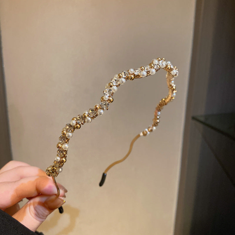 Circle Square Diamond-laid Headband Fashion Personality