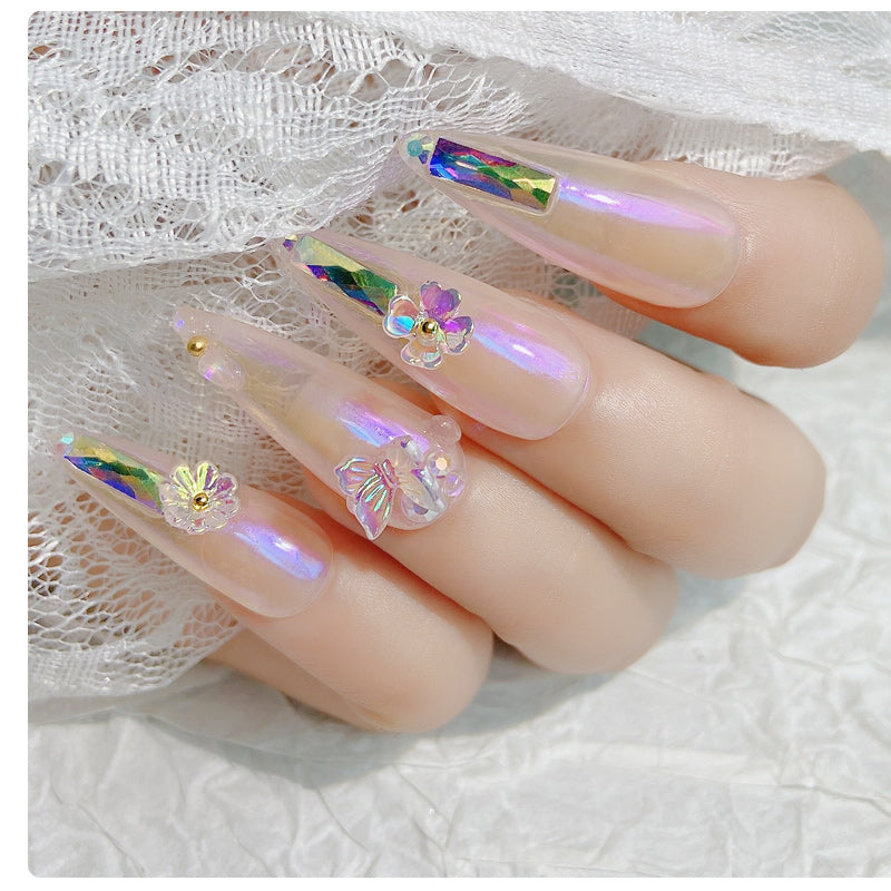 Flower Butterfly Nail