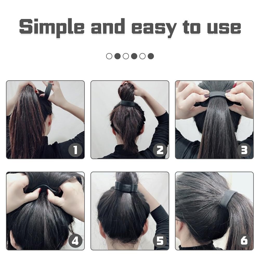 New Cross-border Silicone Hair Ring Foldable Environmentally Friendly Seamless Silicone Hair Ring Headdress