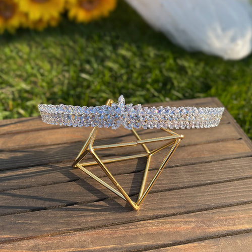 Bride Headdress Wedding Jewelry Zircon Crown