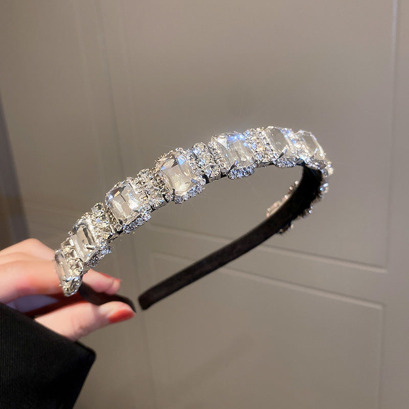 Circle Square Diamond-laid Headband Fashion Personality