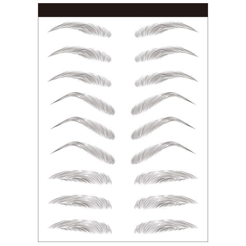 Waterproof 6D Eyebrow Tattoo Semi-Permanent Embroidery Natural Long Lasting Fake Eyebrow