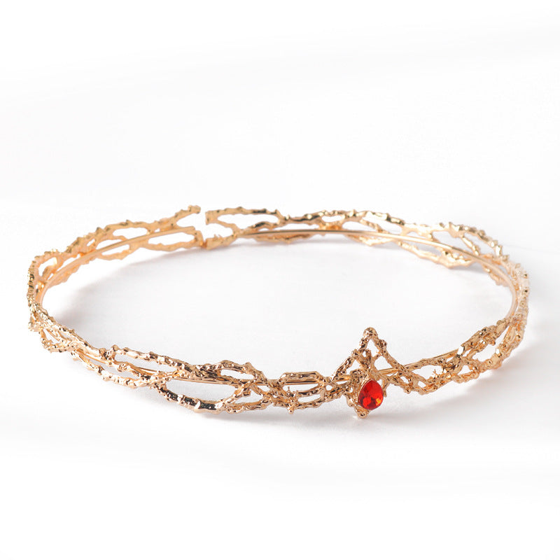 Gem Crystal Crown Hair Clasp Ladies