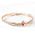 Gem Crystal Crown Hair Clasp Ladies