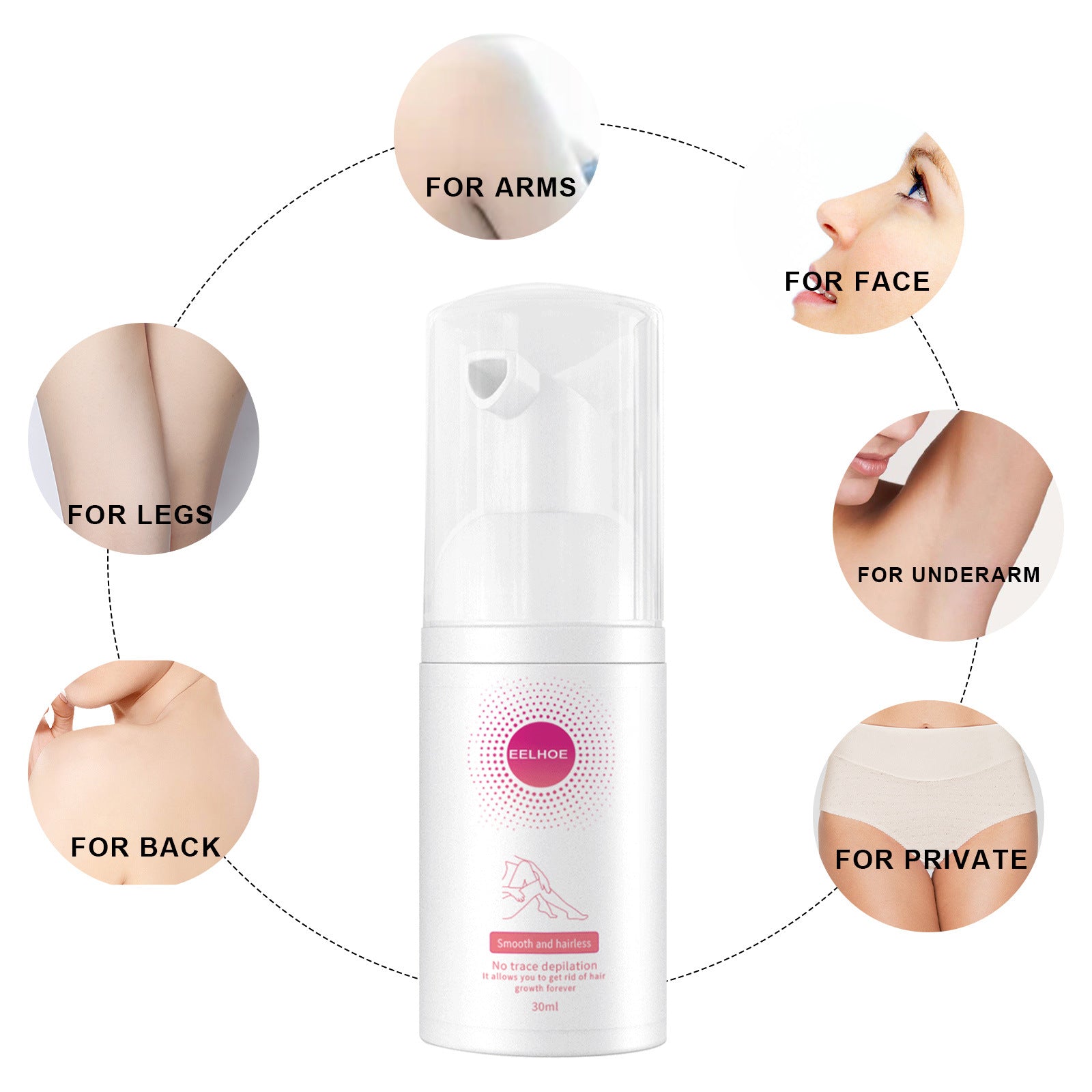 30ml 100ml Hair Removal Spray Depilatory Armpit Hair And Legs Hair Foam Mousse And Removal Is Gentle Hair Cream Spray Non-irritating