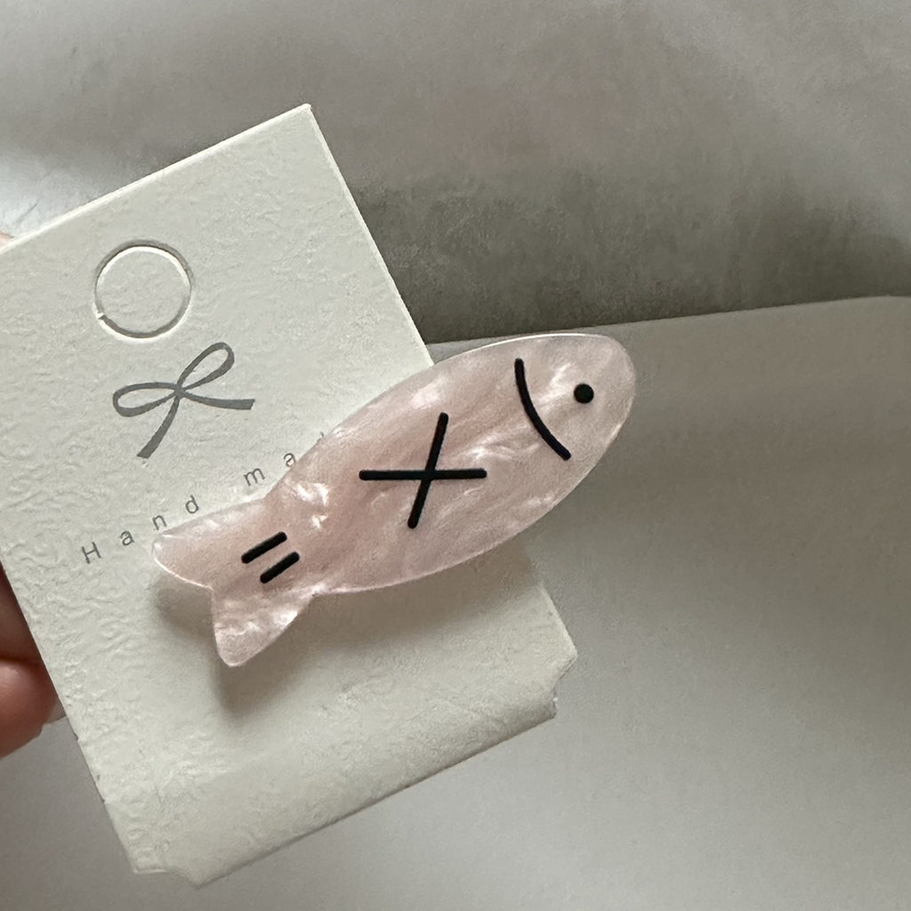 Cute Fish Barrettes Fishbone Hairpin Girl Bang Clip Broken Hair