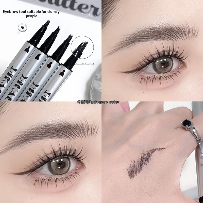 Multi-Effect Plush Waterproof And Sweat-Proof Eyebrow Pencil