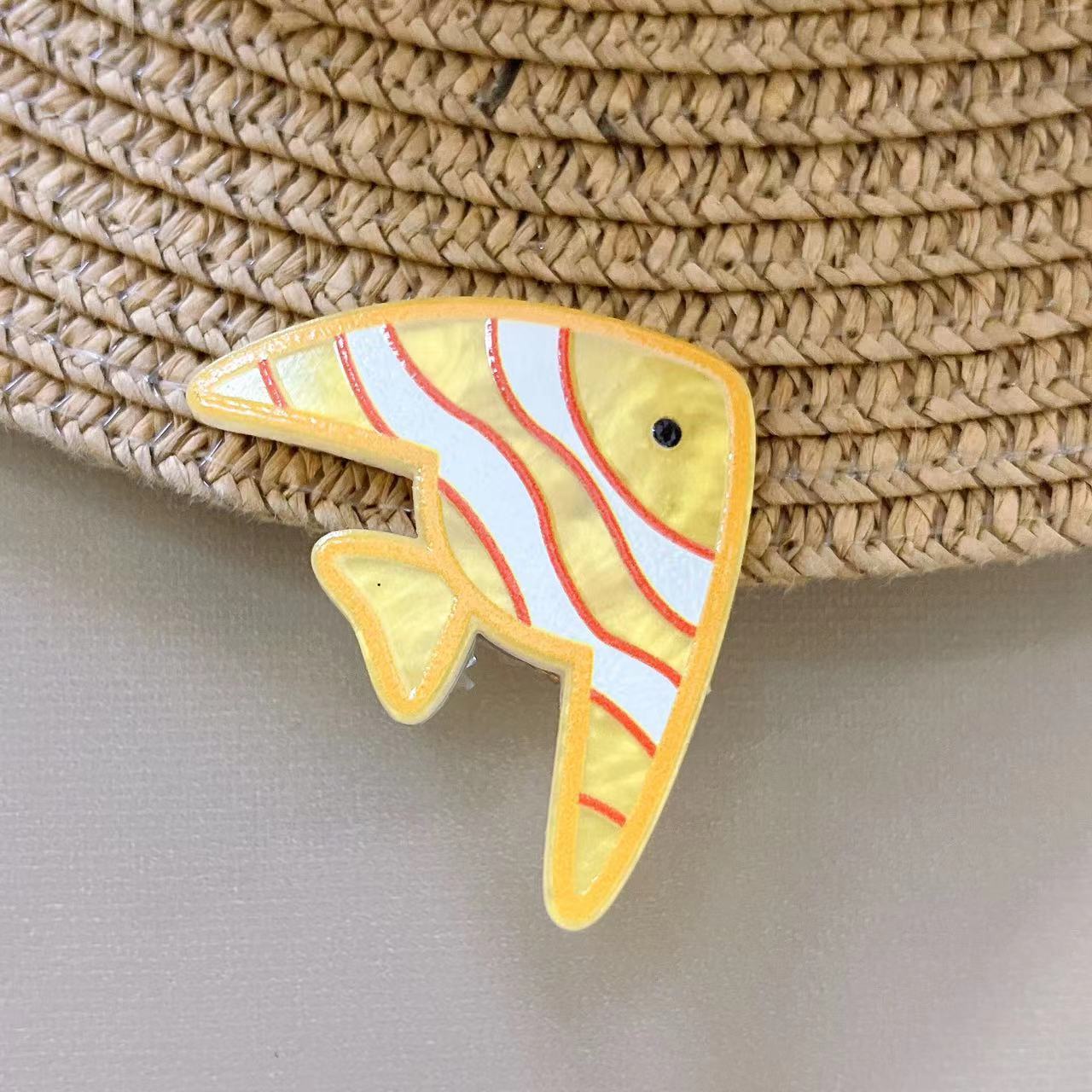 Cute Fish Barrettes Fishbone Hairpin Girl Bang Clip Broken Hair