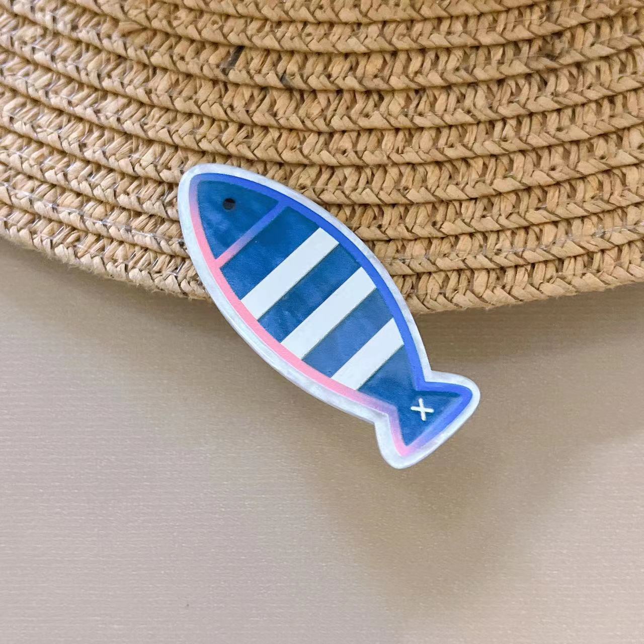 Cute Fish Barrettes Fishbone Hairpin Girl Bang Clip Broken Hair