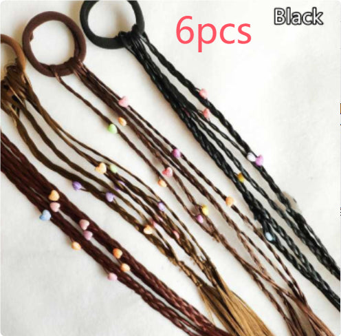 Festive Performance Colorful Bead Twist Braid