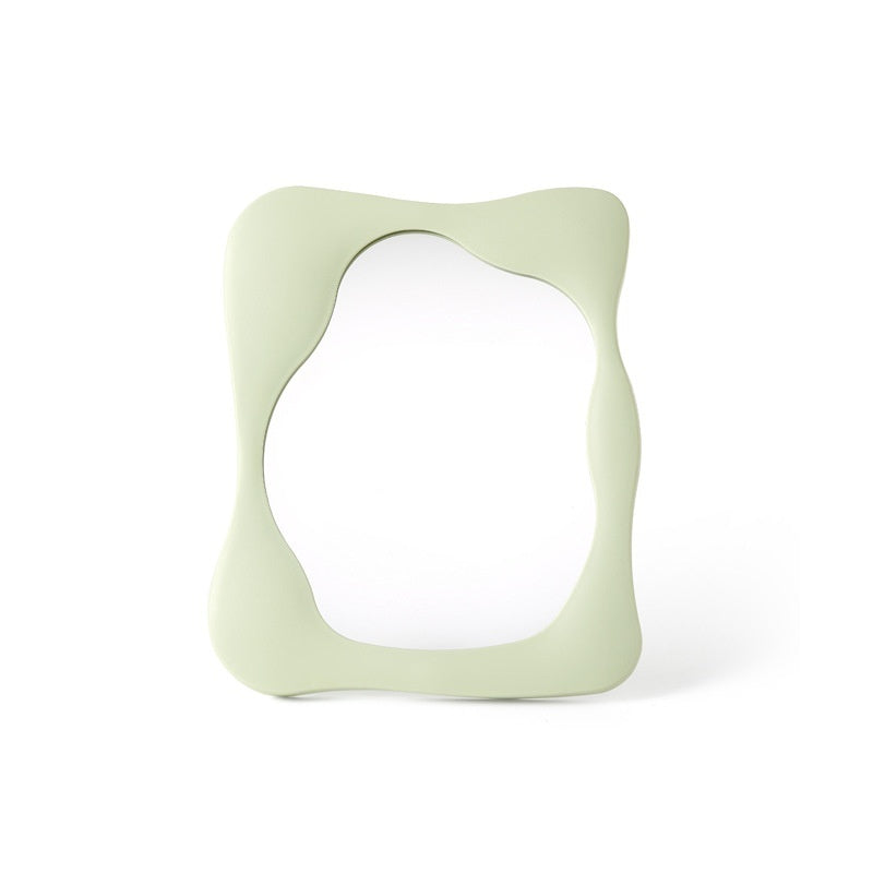 Simple Special-shaped Living Room Cosmetic Mirror Desktop Plastic Irregular Cosmetic Mirror