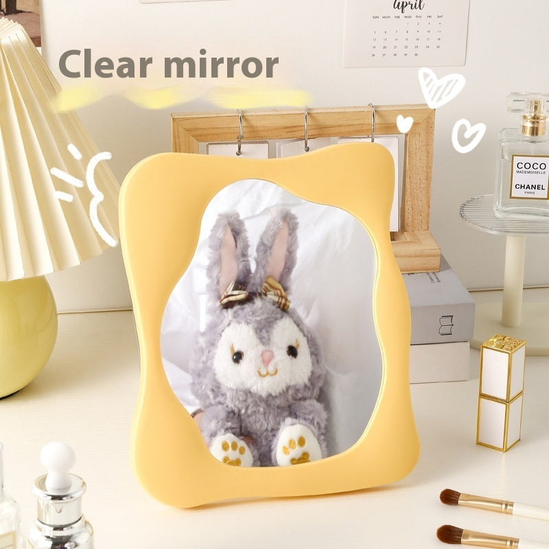 Simple Special-shaped Living Room Cosmetic Mirror Desktop Plastic Irregular Cosmetic Mirror