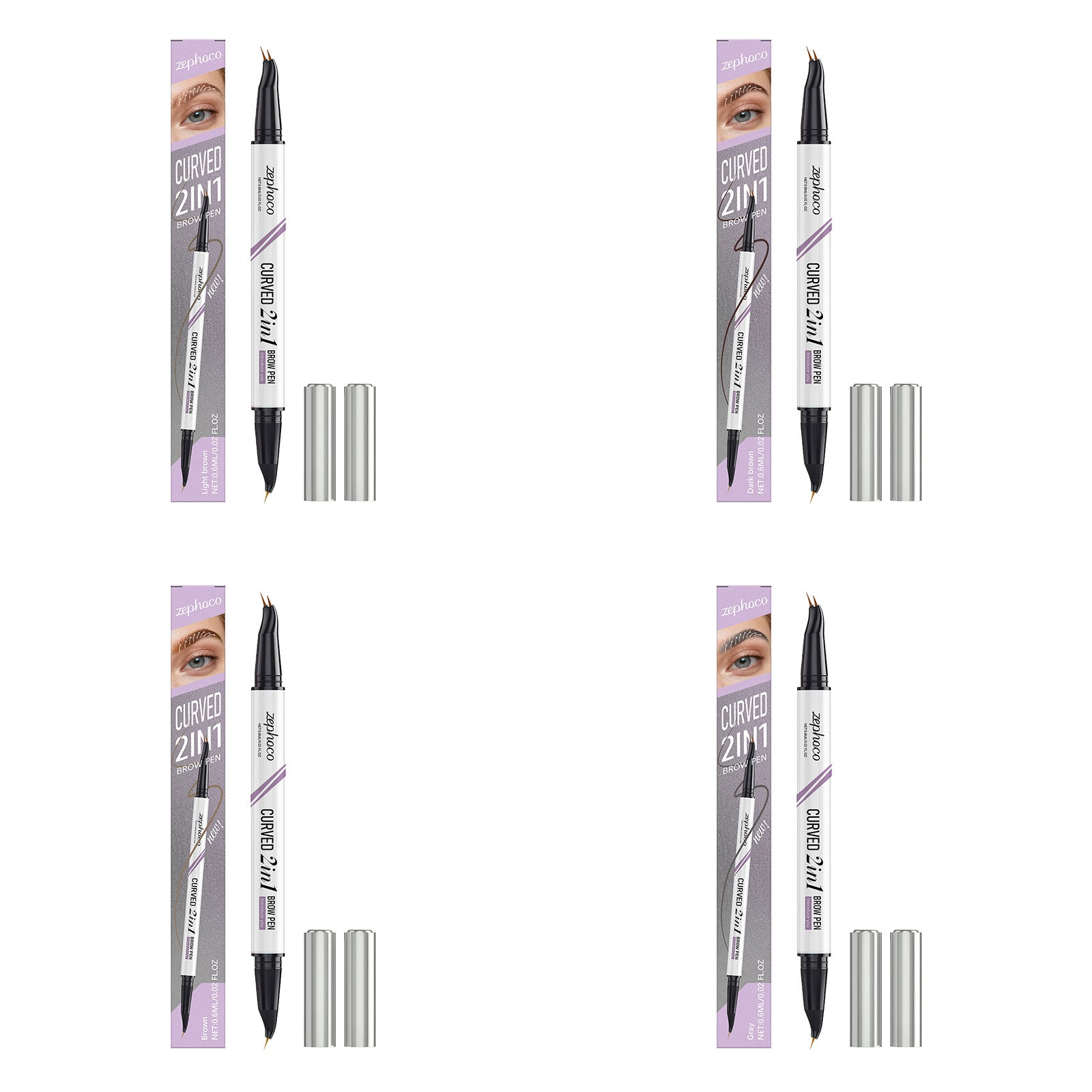 Double-ended Waterproof Eyebrow Pencil
