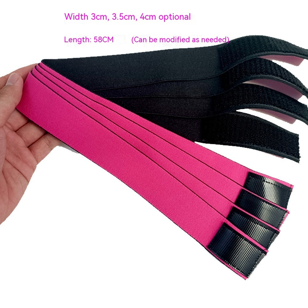 Rose Red Fixing Band Wig Edge Velcro Adjustable Non-slip Headband