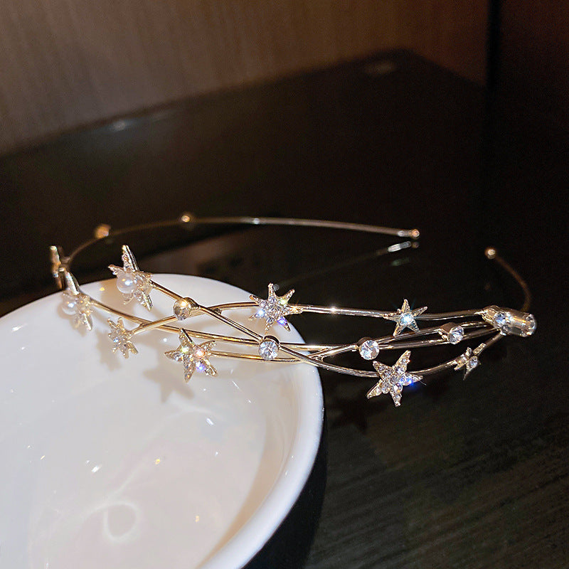 Circle Square Diamond-laid Headband Fashion Personality
