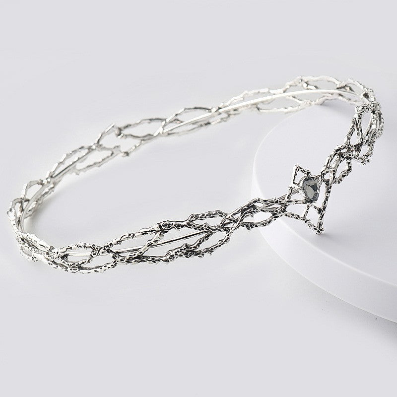 Gem Crystal Crown Hair Clasp Ladies