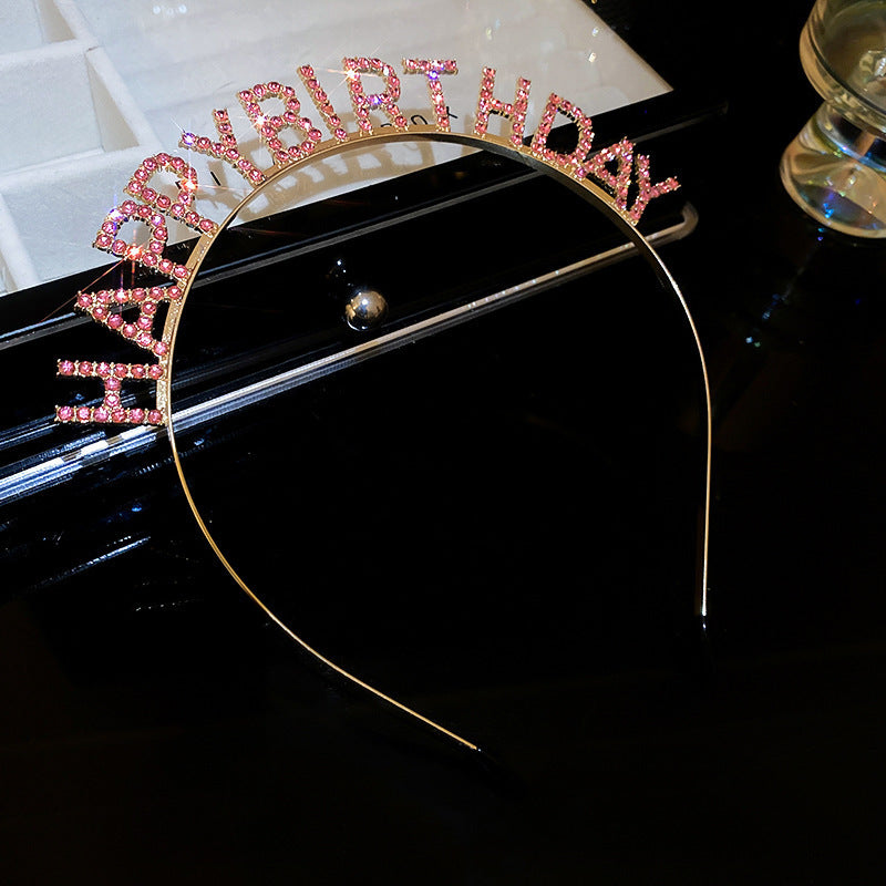 Circle Square Diamond-laid Headband Fashion Personality