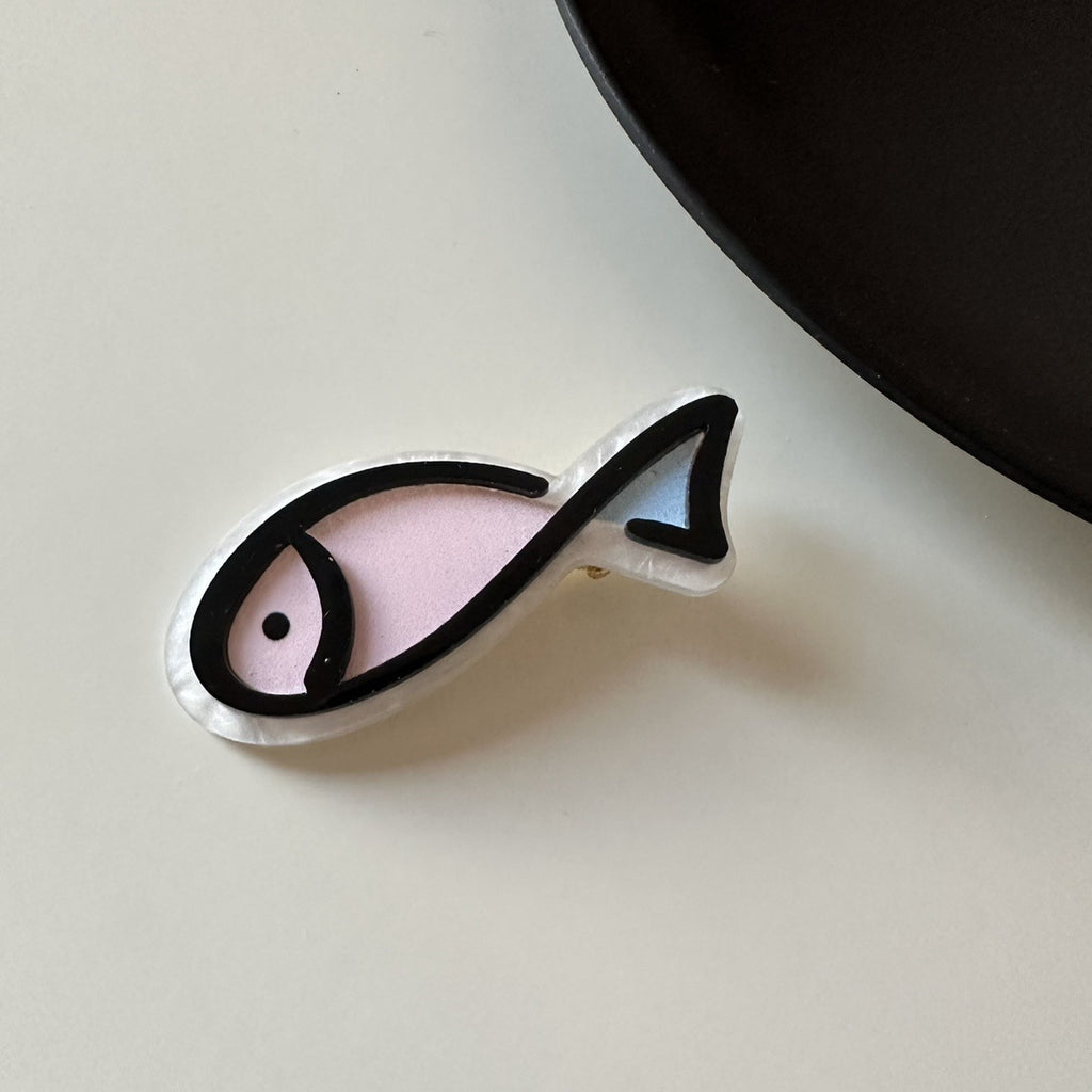 Cute Fish Barrettes Fishbone Hairpin Girl Bang Clip Broken Hair