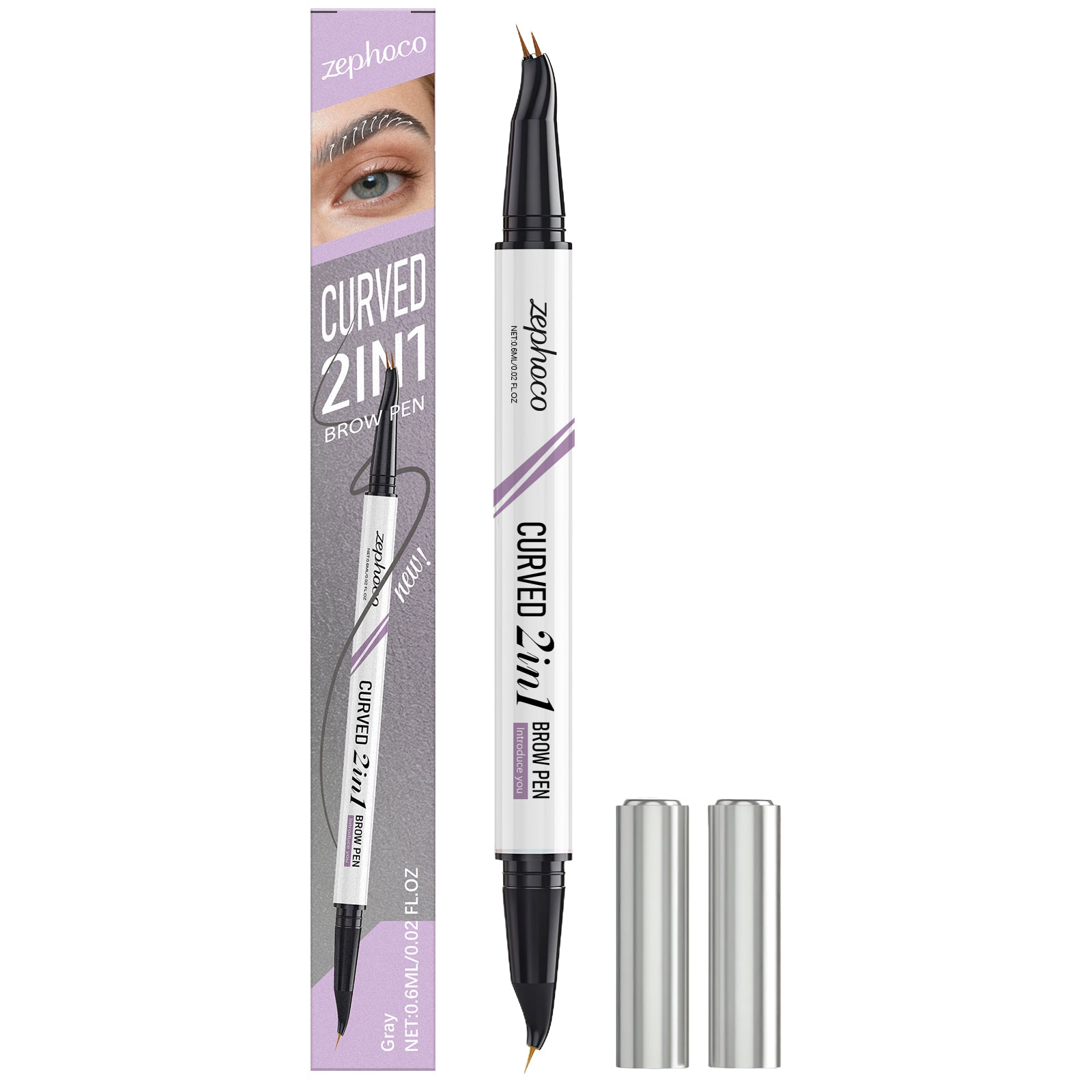 Double-ended Waterproof Eyebrow Pencil